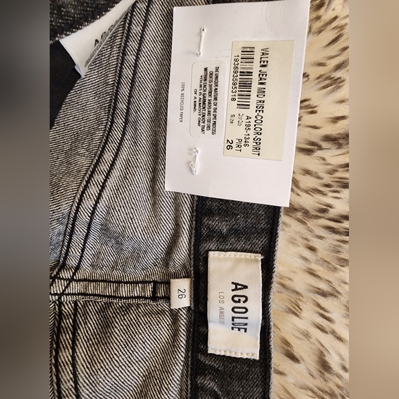 AGOLDE Ladies Vintage Grey Valen Mid-Rise Jeans - Picture 7 of 9